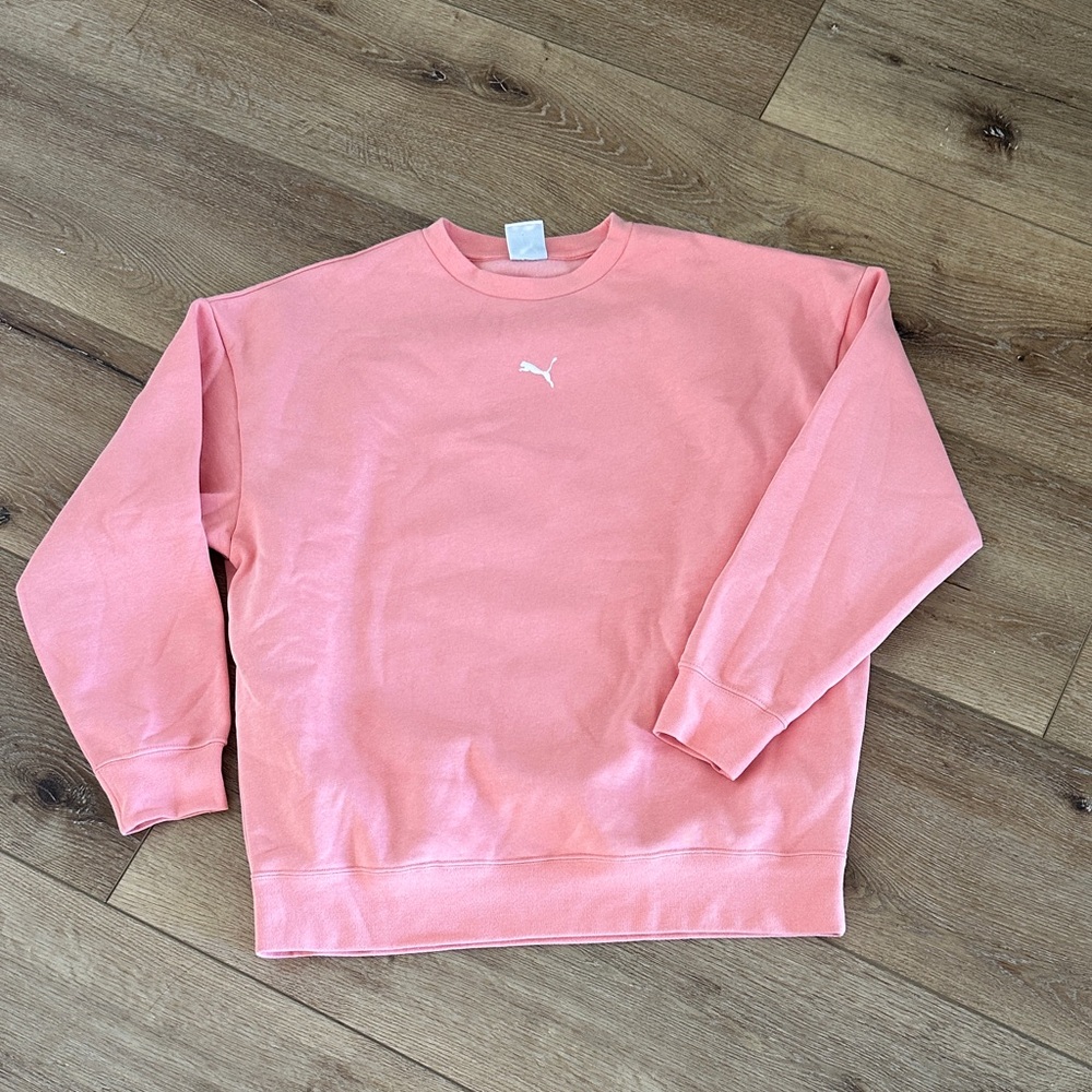 Puma Women's Pink Crewneck Sweatshirt
